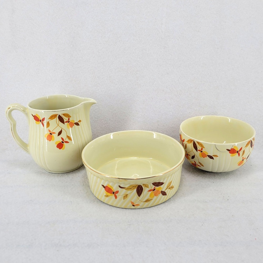Vintage Hall Autumn Leaf 3-Piece Set – Jewel Tea‎ Mary Dunbar